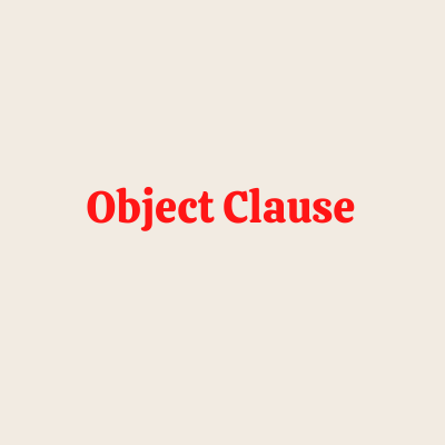 Object Clause